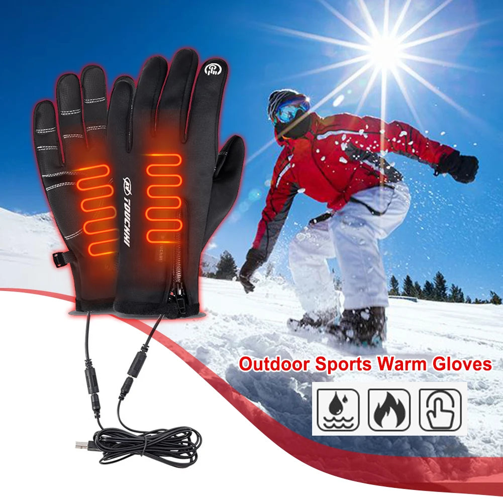 Gants chauffants impermeables